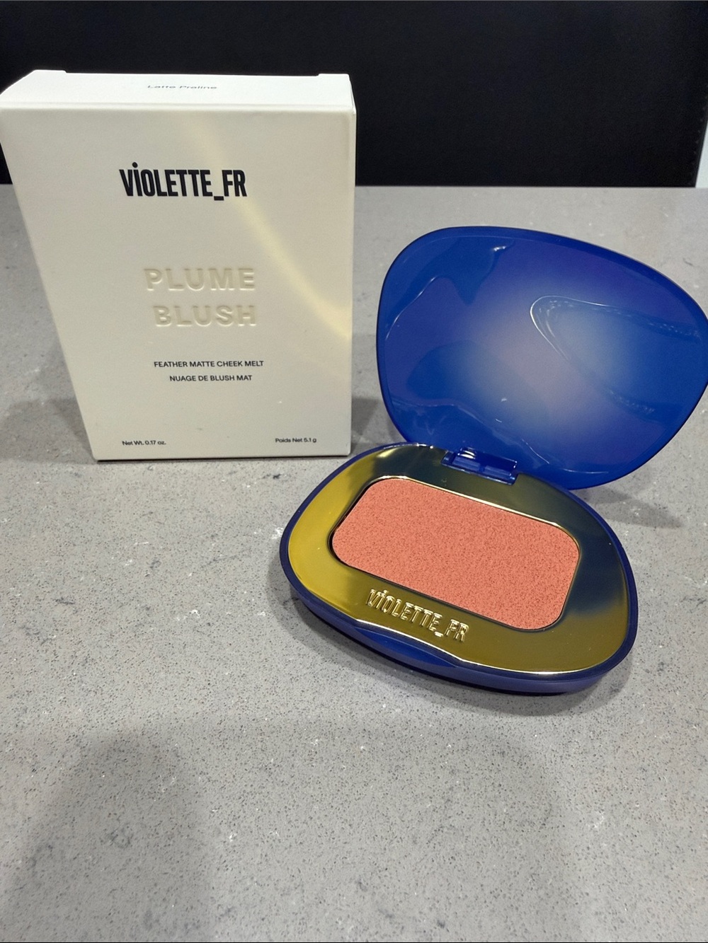 Plume Blush Feather Matte Cheek Melt - latte Praine, new/unused